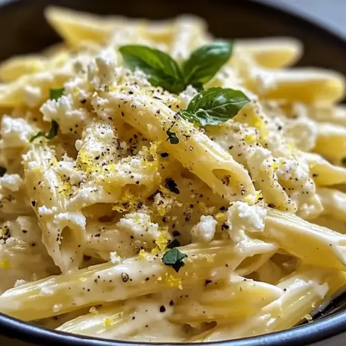 Creamy Lemon Feta Pasta