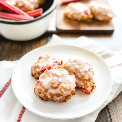 Baked Rhubarb Fritters