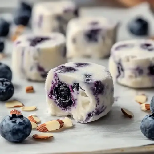 Frozen Blueberry Yogurt Bites