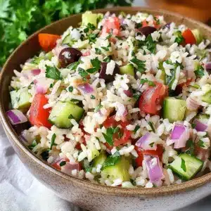 Mediterranean Rice Salad