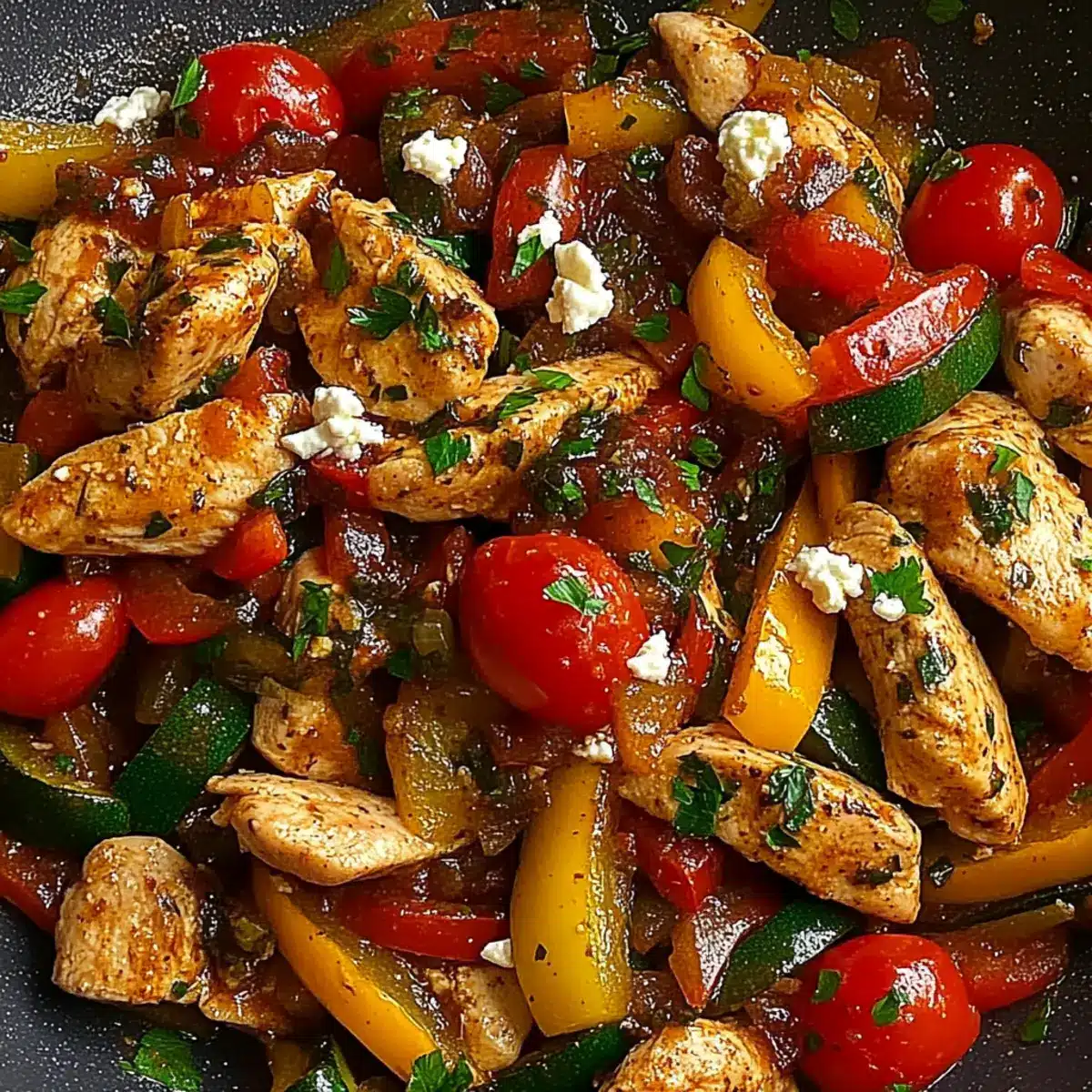 Mediterranean Chicken Stir Fry