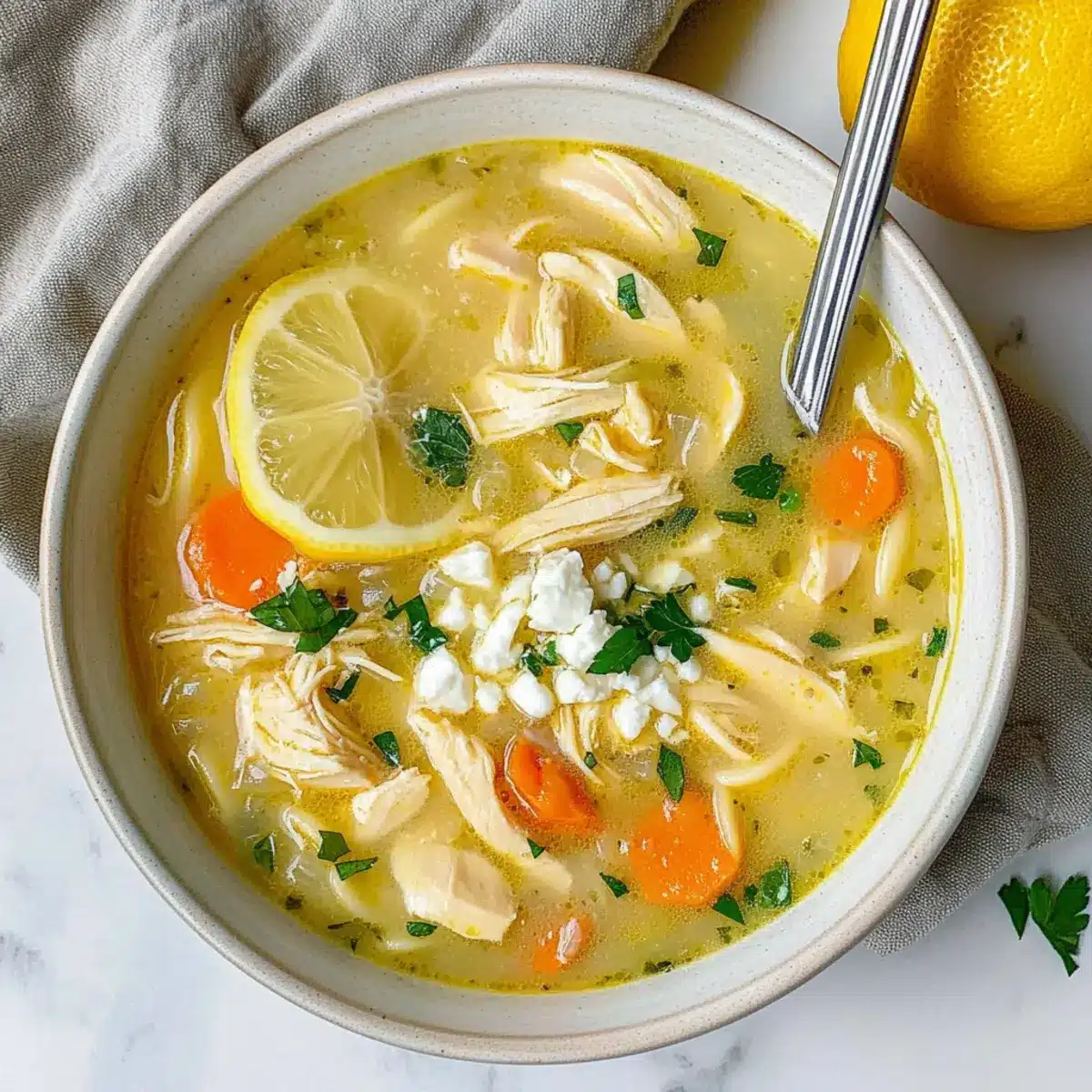 Greek Lemon Chicken Soup