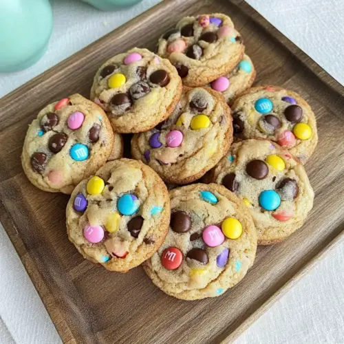 Easter M&M Chocolate Chip Cookies