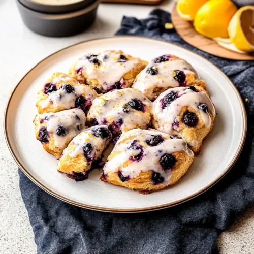 Lemon Blueberry Swirl Biscuits