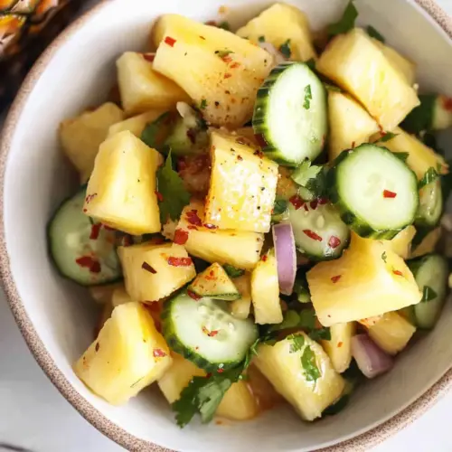 Spicy Pineapple Cucumber Salad
