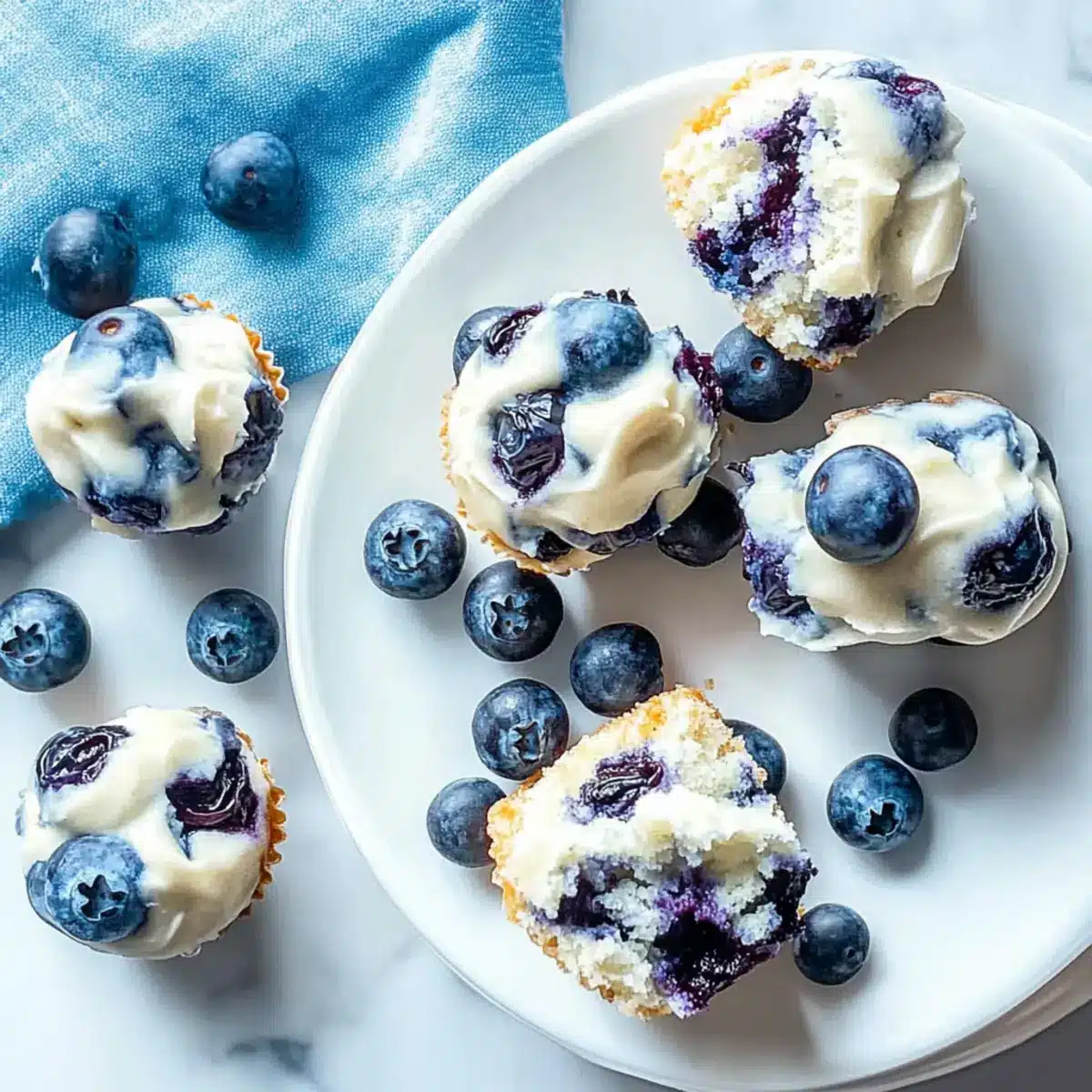 Frozen Blueberry Yogurt Bites