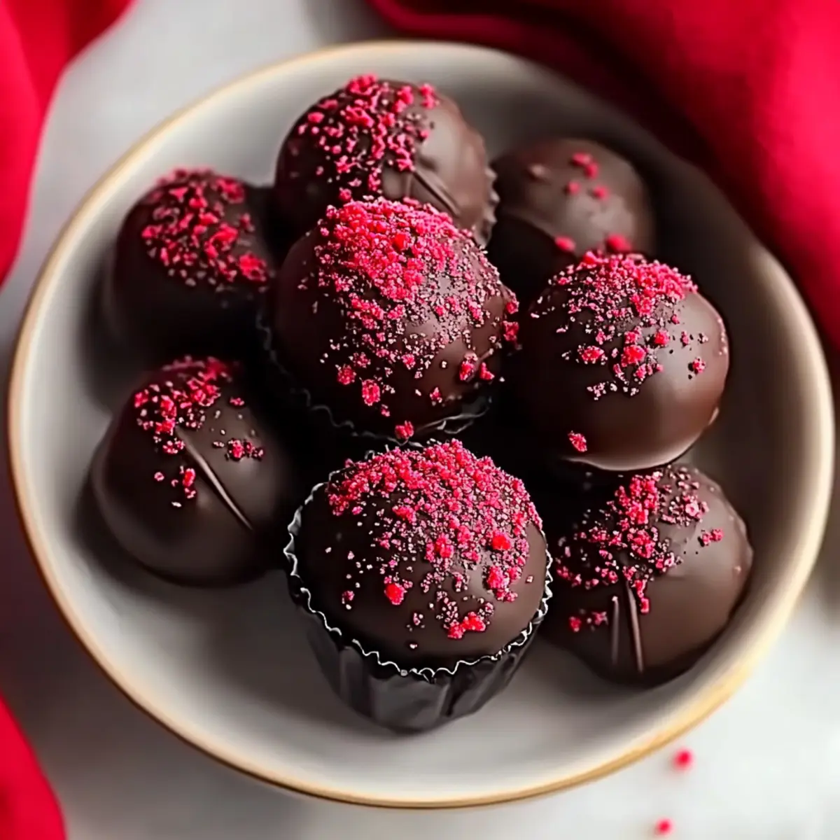 Chocolate Raspberry Truffles