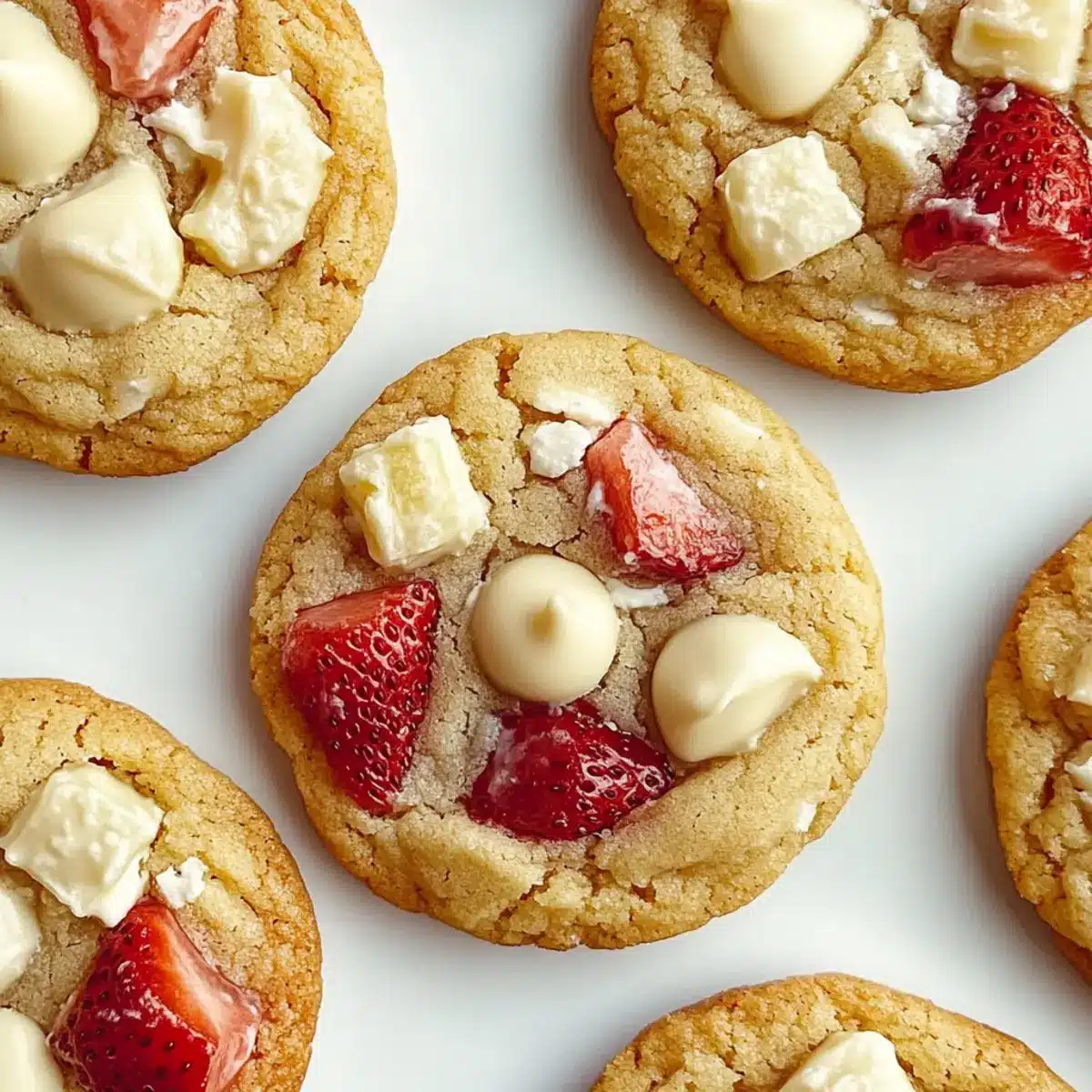 Strawberries and Cream Cookies