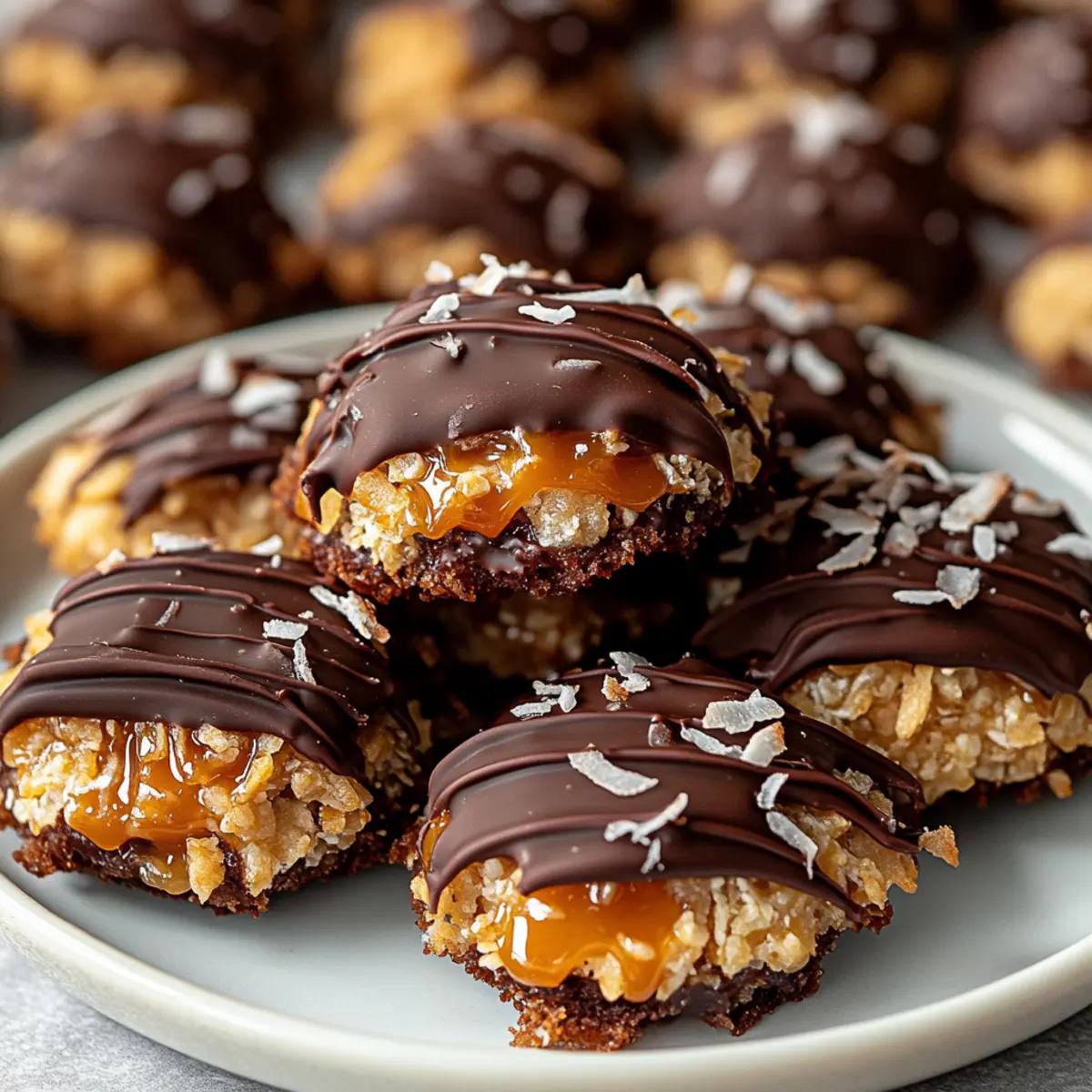 No-Bake Samoa Cookies