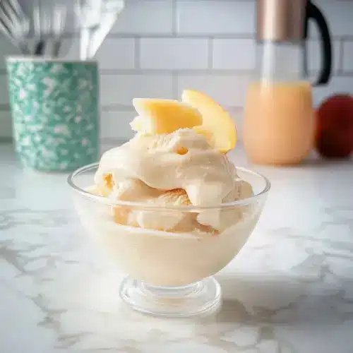 Ninja Creami Peach Frozen Yogurt