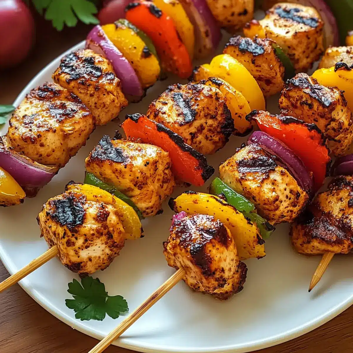 Cajun Chicken Grilled Skewers