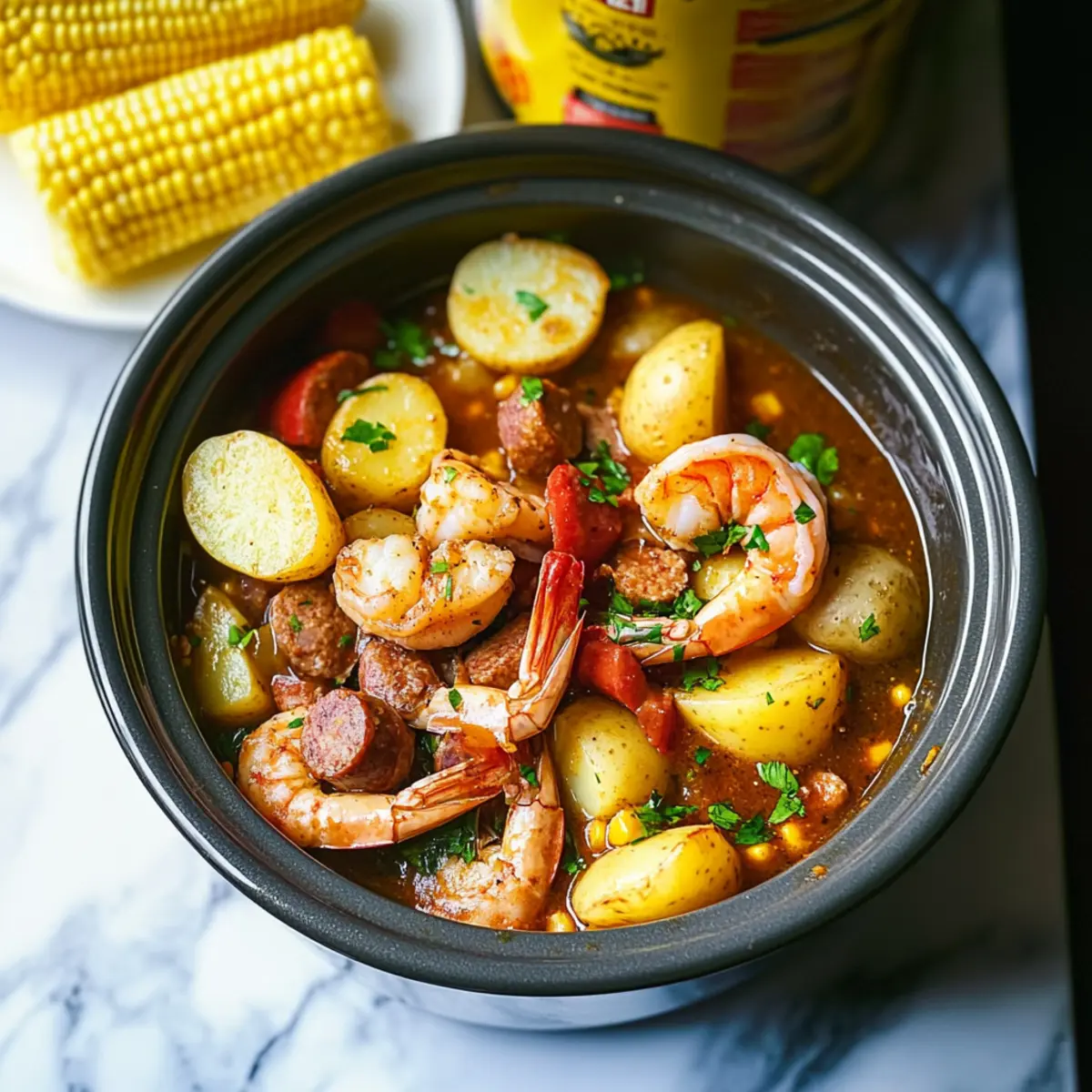 Slow Cooker Shrimp Boil