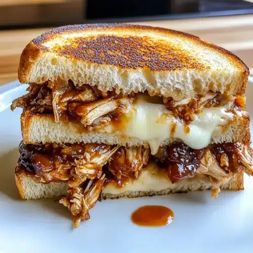Mouthwatering BBQ Chicken Grilled Cheese