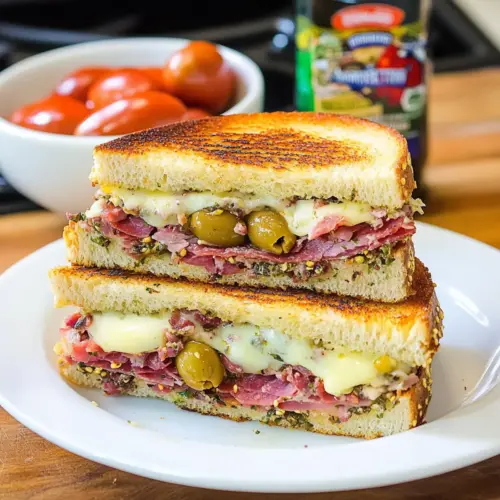 Muffaletta Grilled Cheese
