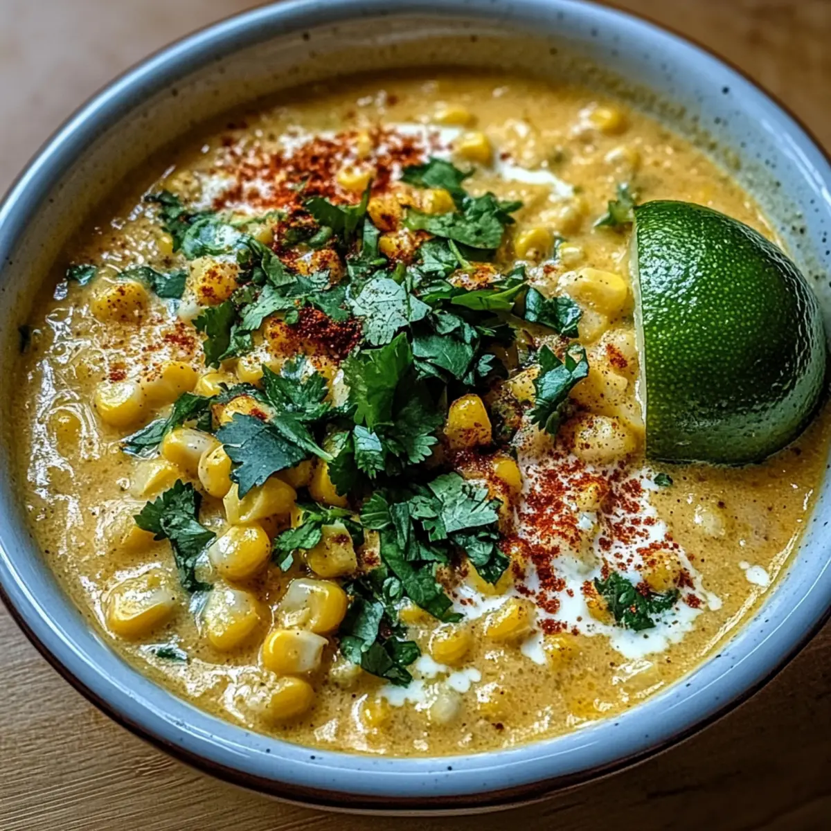 Slow Cooker Mexican Street Corn Soup