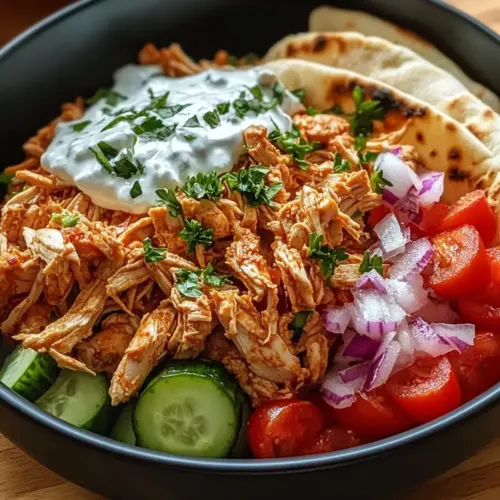 Slow Cooker Chicken Shawarma