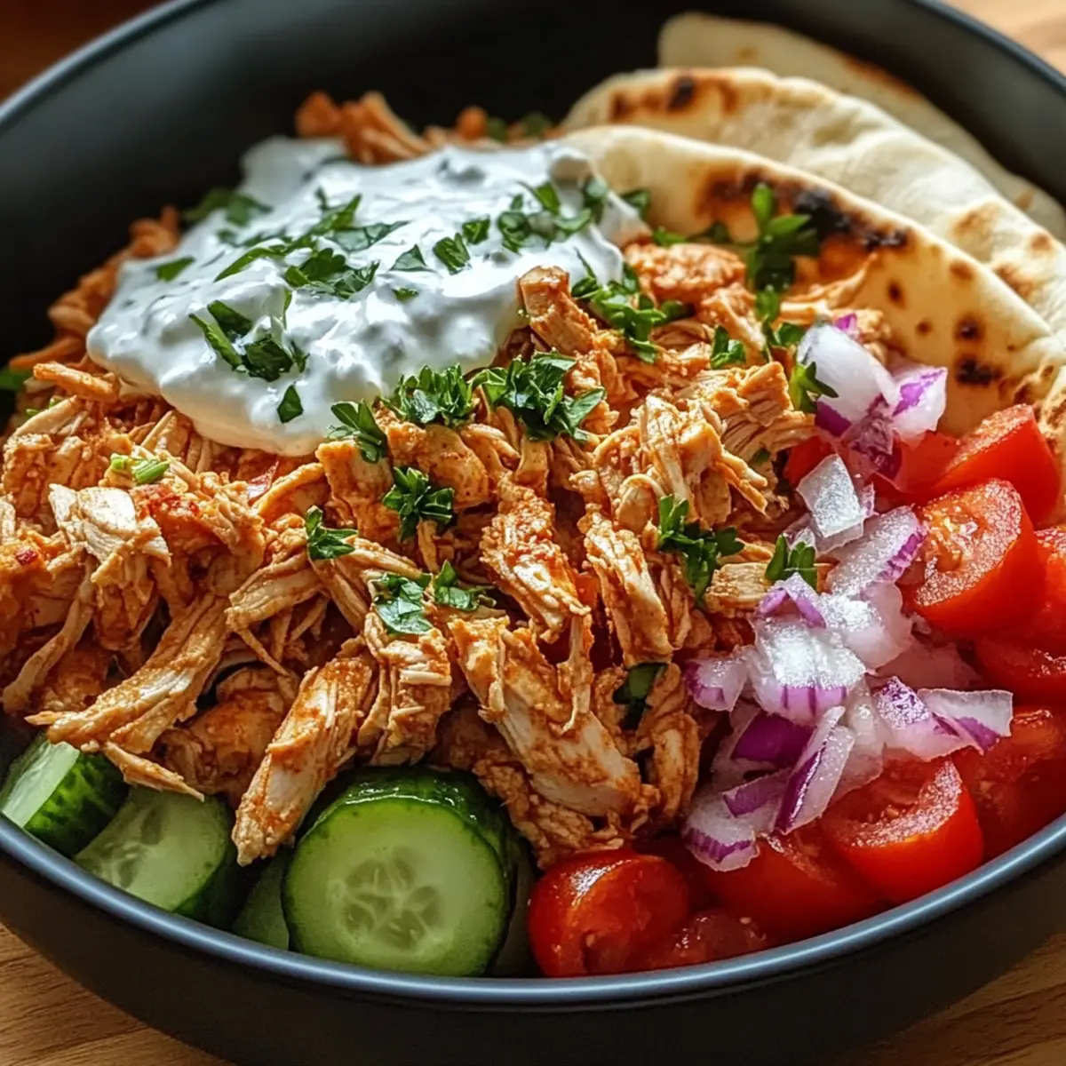 Slow Cooker Chicken Shawarma