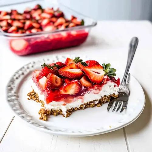 Strawberry Jell-O Pretzel Salad