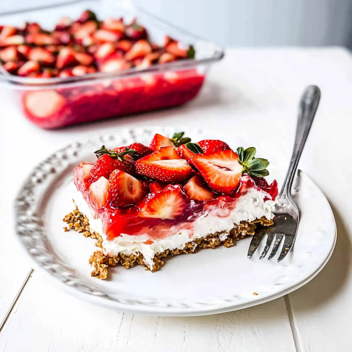 Strawberry Jell-O Pretzel Salad
