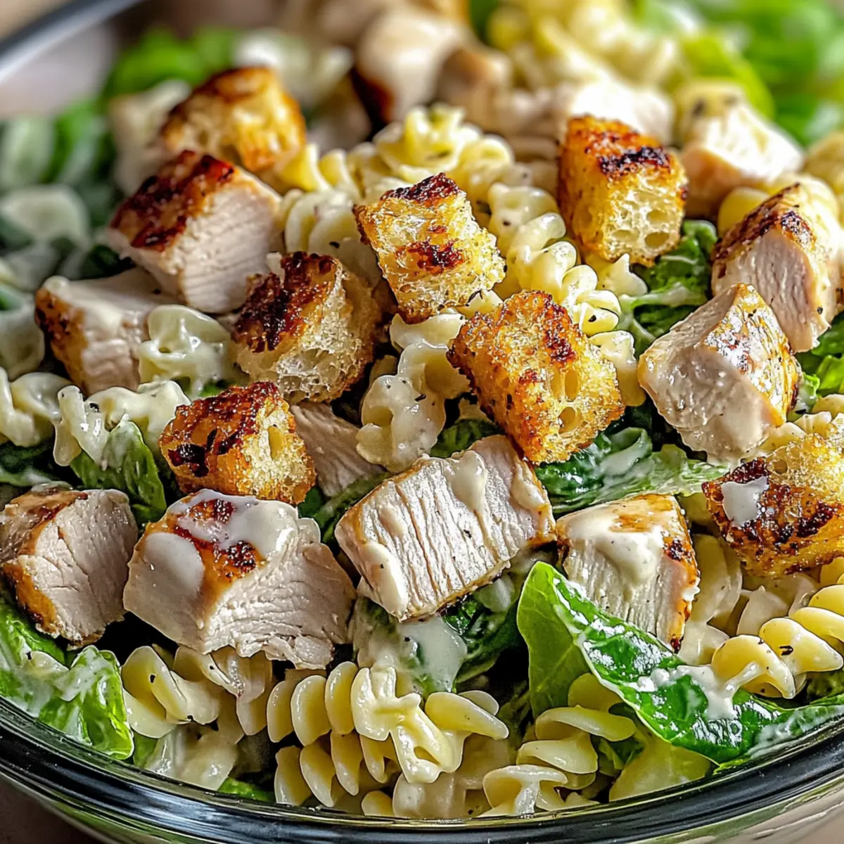 Chicken Caesar Pasta Salad