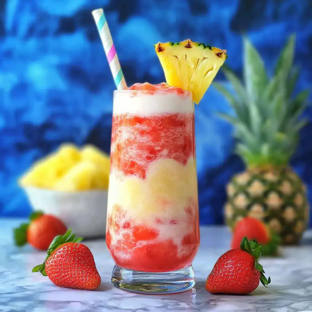 Virgin Strawberry Pina Colada