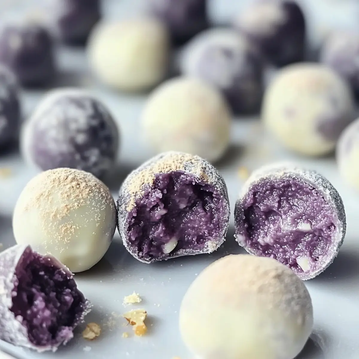 White Chocolate Blueberry Truffles