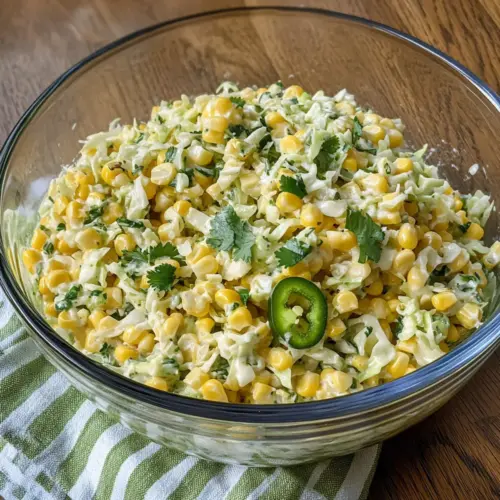 Jalapeno Corn Coleslaw