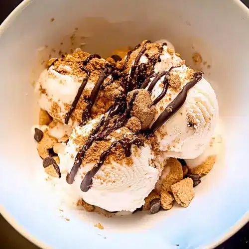 Air Fried Homemade S’mores Ice Cream