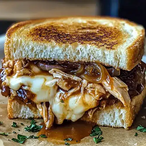 BBQ Chicken Grilled Cheese Sandwich
