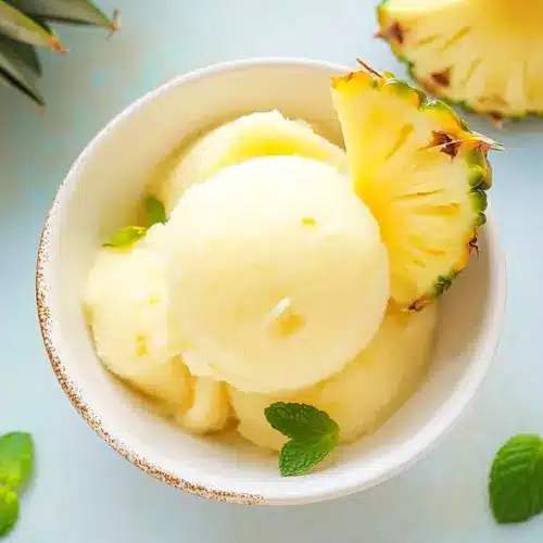 3-Ingredient Pineapple Sorbet