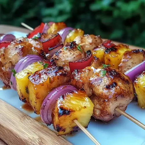 Spicy Honey Grilled Chicken Skewers