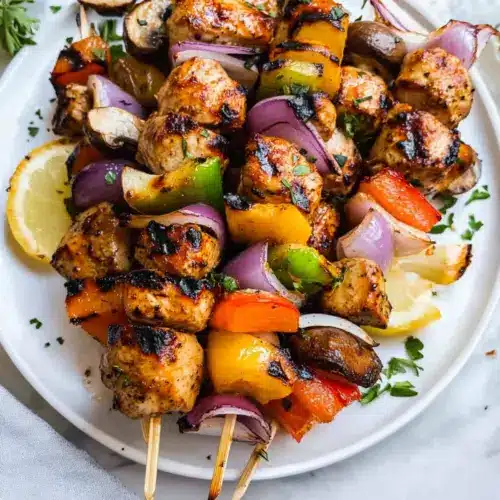 Grilled Chicken Kabobs with Vegetables