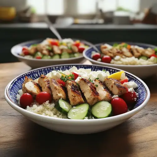 Greek Chicken Bowls