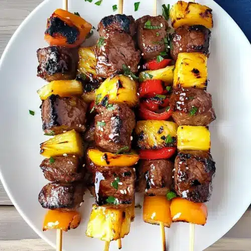 Hawaiian Beef Skewers
