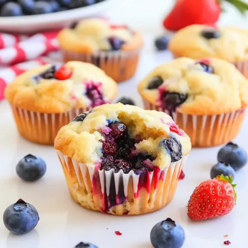 4th of July Muffins