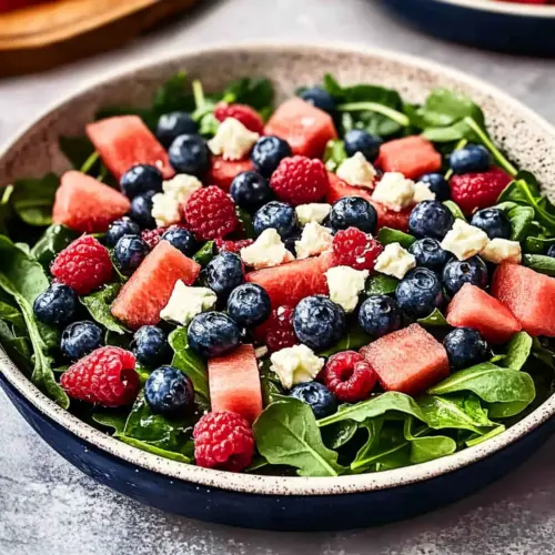 Red, White, and Blue Vegan Salad