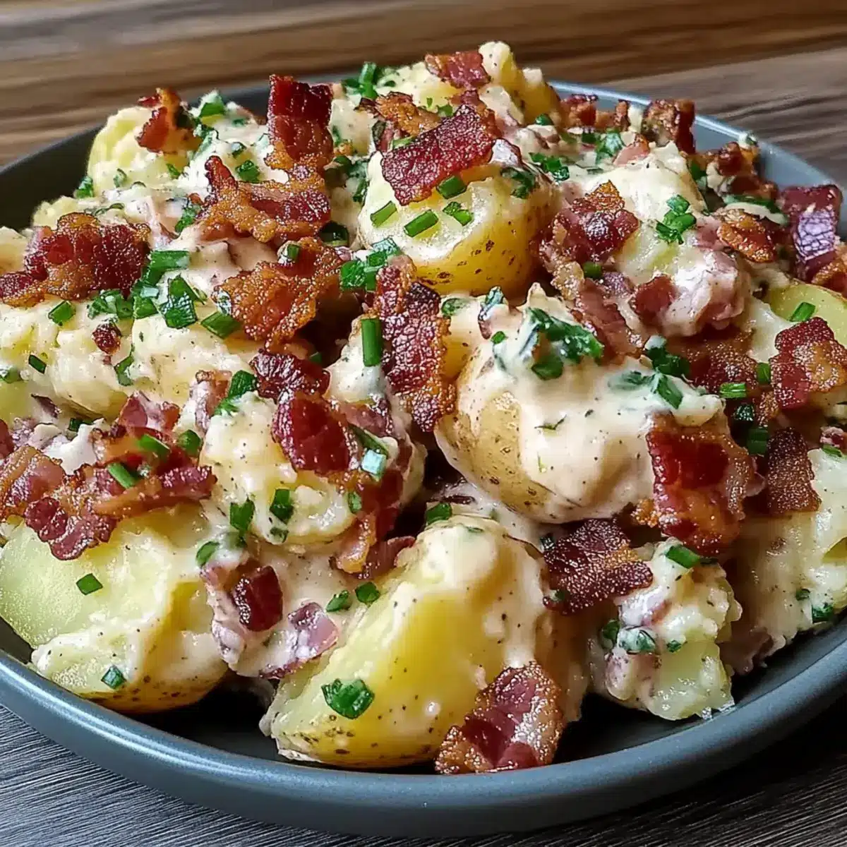 4th of July Smashed Potato Salad