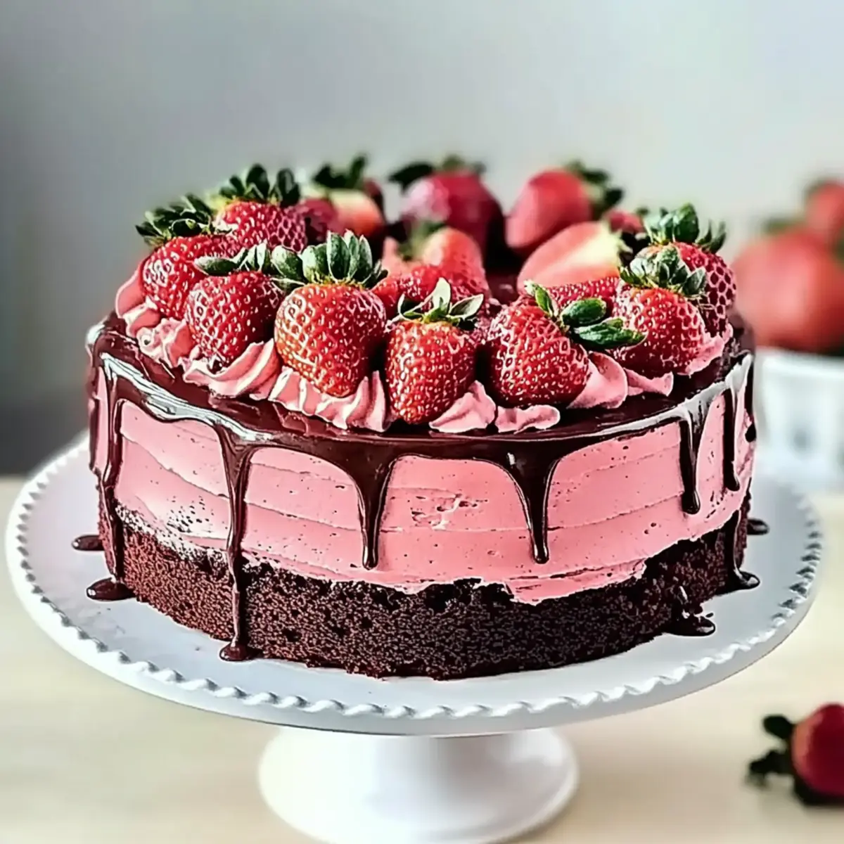Chocolate Strawberry Cake