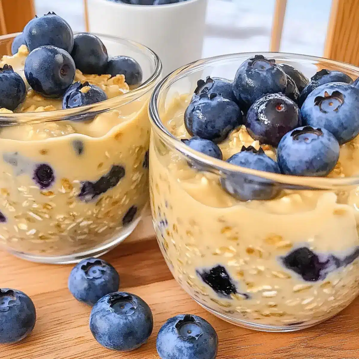 Peanut Butter Blueberry Overnight Oats