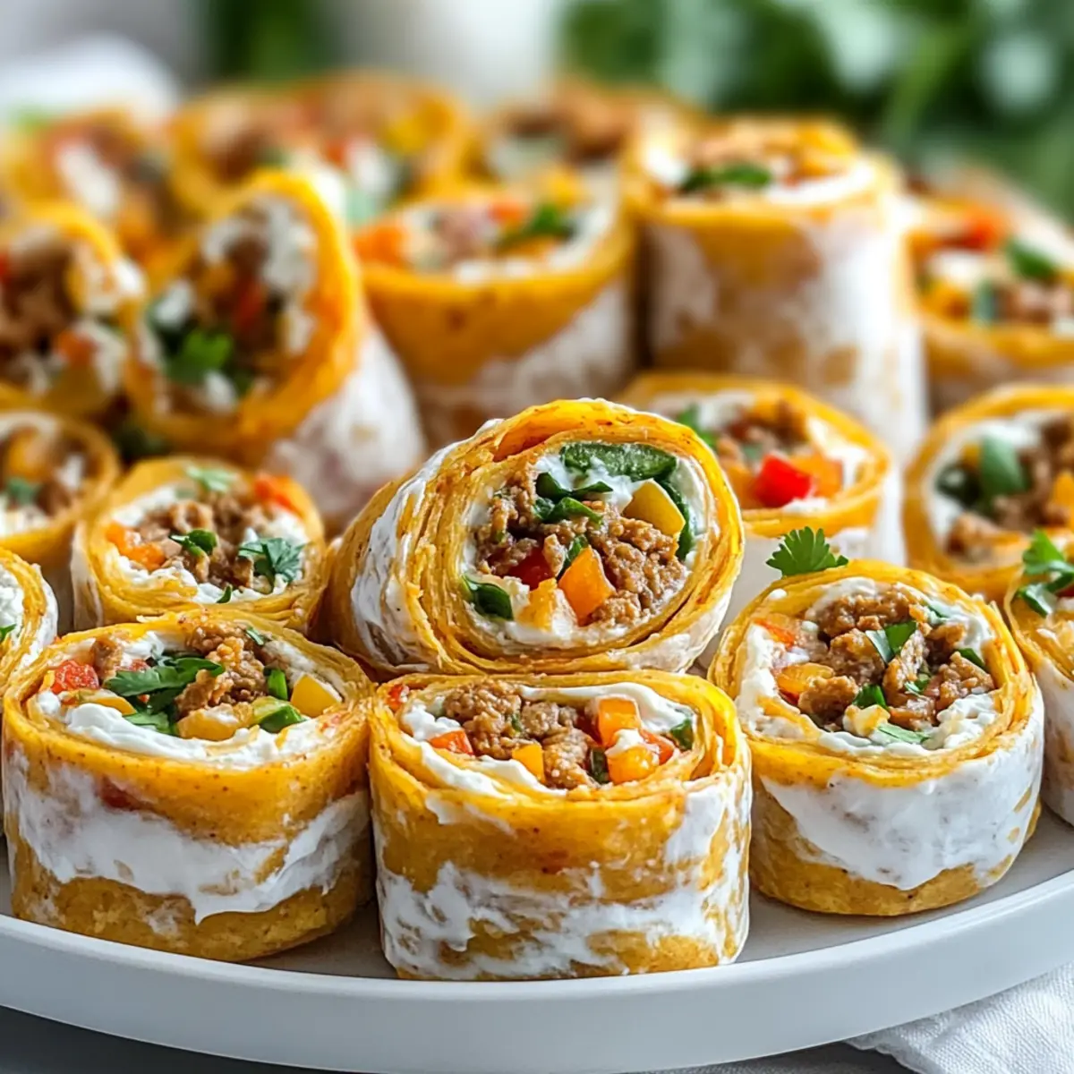 Mexican Fiesta Pinwheels