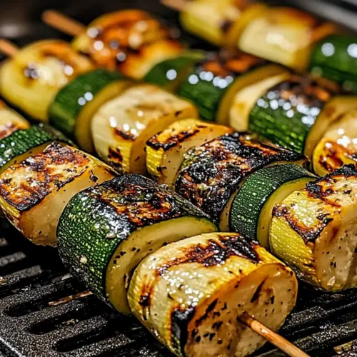 Garlic Butter Zucchini Skewers