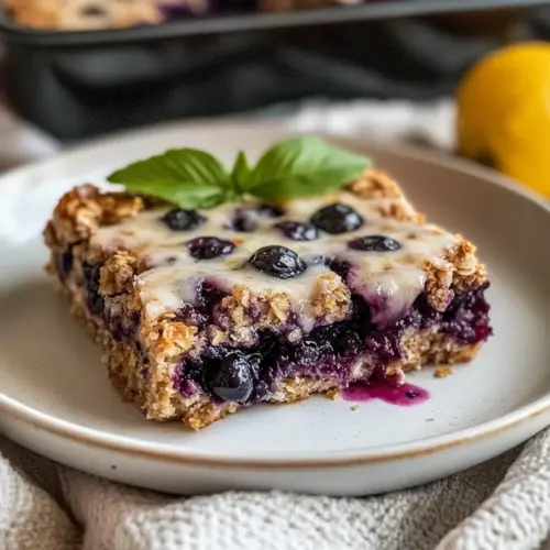 Lemon Blueberry Baked Oatmeal