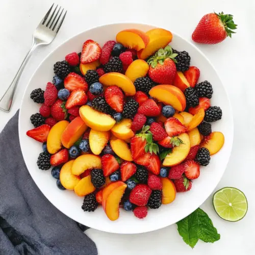 Peach Berry Fruit Salad